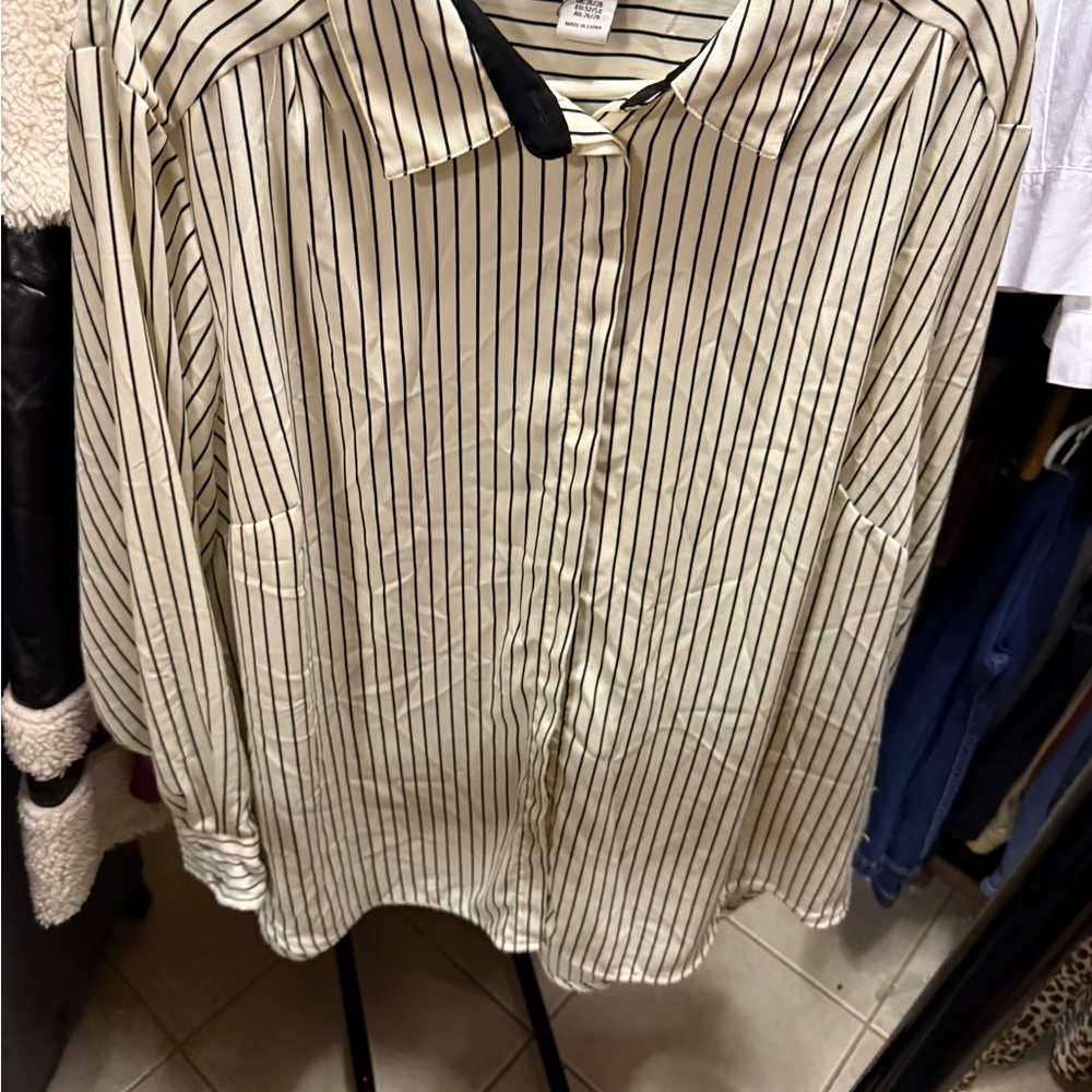 Striped Black and White Women’s Shirt